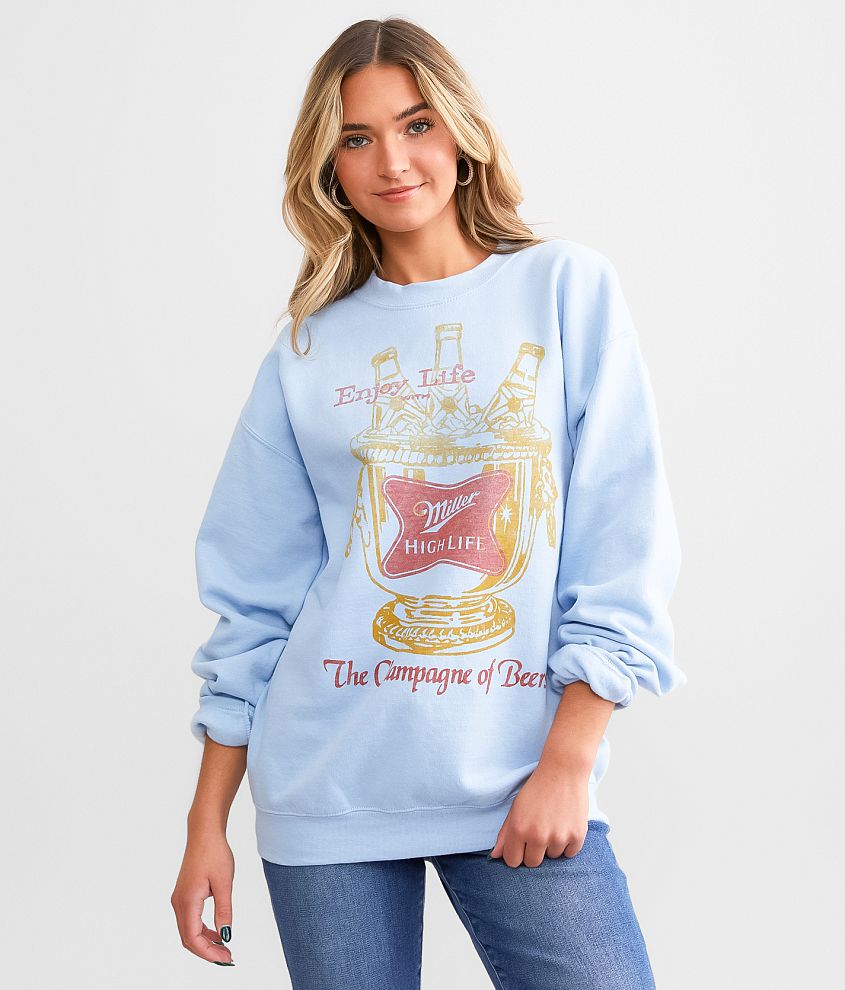 Junkfood Miller&#174; High Life Oversized Pullover front view