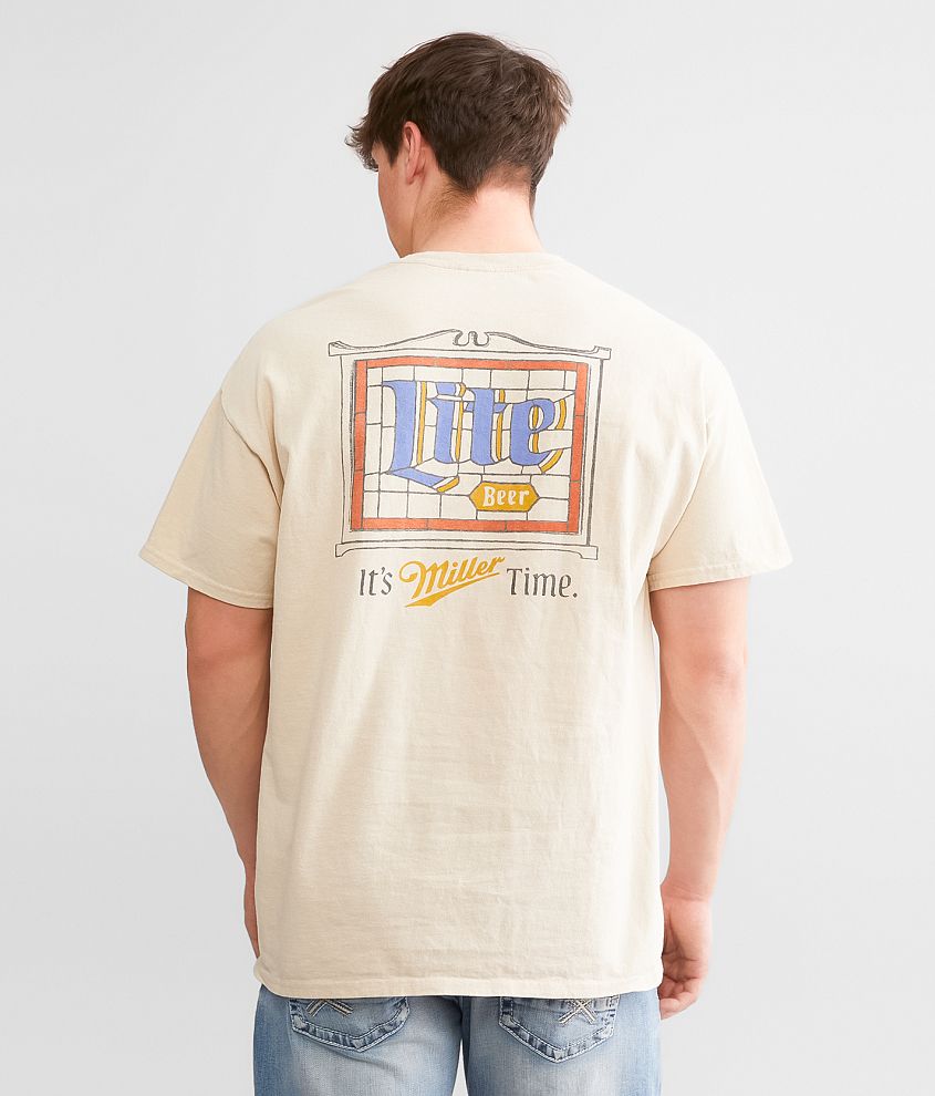 Junkfood Miller Lite&#174; Stained Glass T-Shirt front view