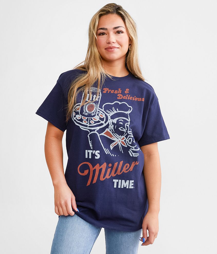 Junkfood Miller Light&#174; It's Miller Time T-Shirt front view