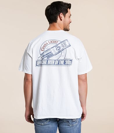 Junkfood Coors® Light Beer Of The 90's T-Shirt front view