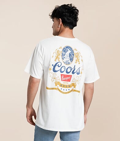 Junkfood Coors® Banquet Beer T-Shirt front view