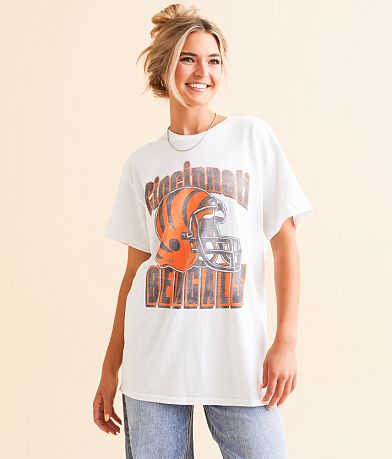 Junkfood Cincinnati Bengals Throwback Helmet T-Shirt FULL_RIGHT_SIDE
