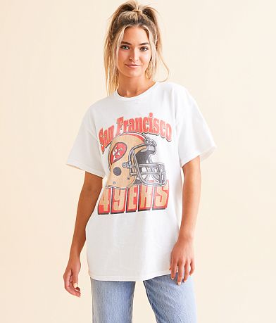 Junkfood San Francisco 49ers Throwback Helmet T-Shirt full right side view
