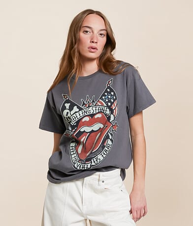 Junkfood Rolling Stones Tattoo Tour Band T-Shirt front view