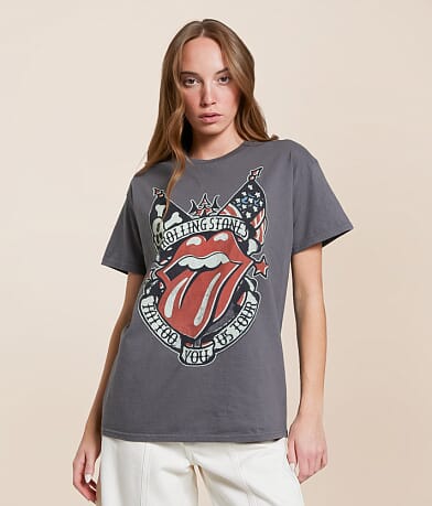 Junkfood Rolling Stones Tattoo Tour Band T-Shirt full left side view