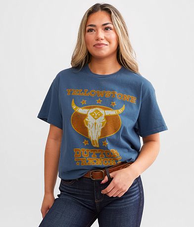 Junkfood Yellowstone™ Dutton Ranch T-Shirt front view