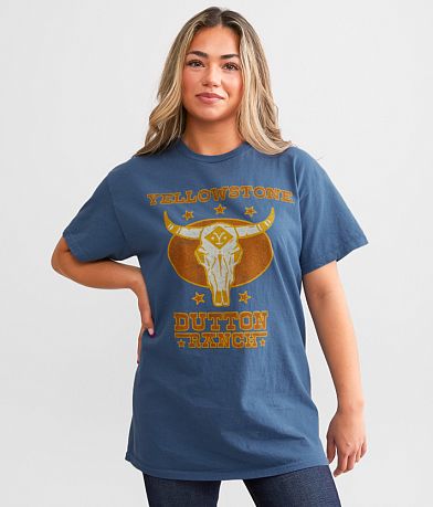 Junkfood Yellowstone&#8482; Dutton Ranch T-Shirt FULL_RIGHT_SIDE