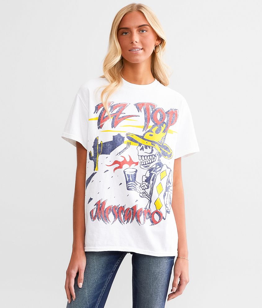 Junkfood ZZ Top Band T-Shirt - Women's T-Shirts in White | Buckle