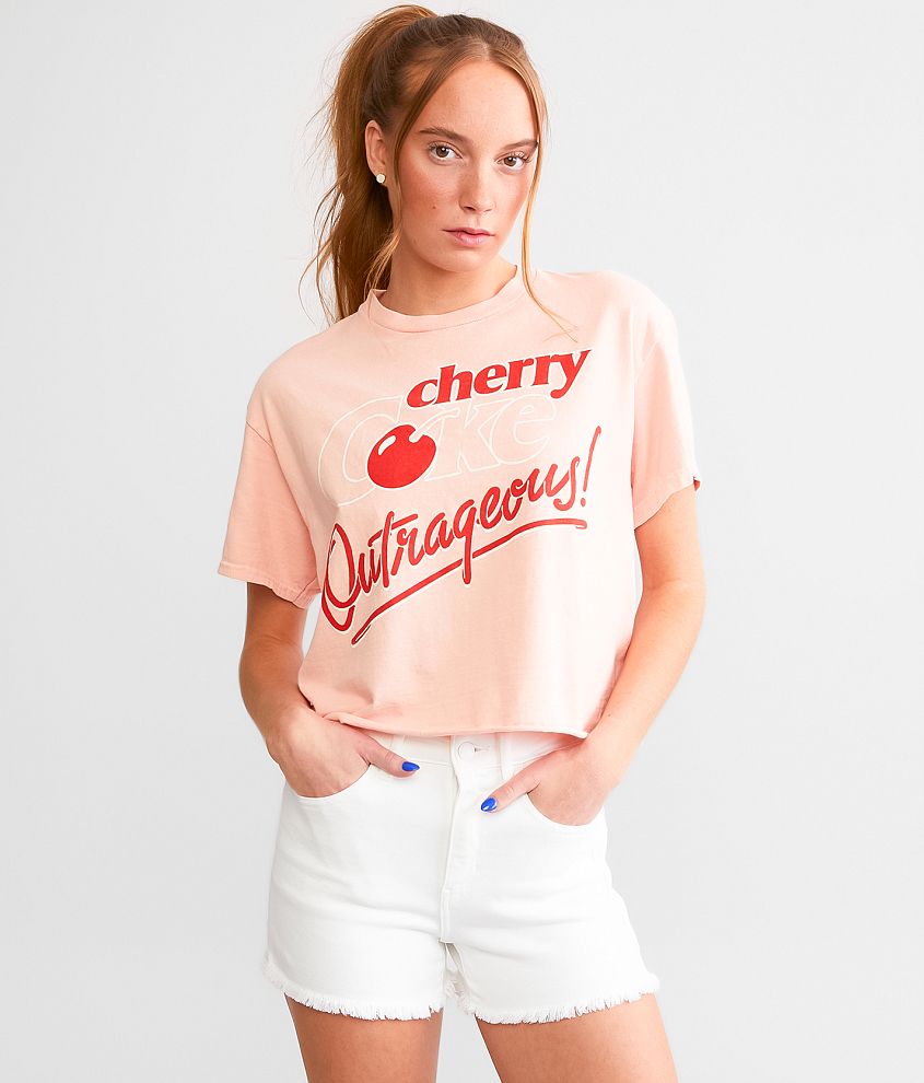 Junkfood Cherry Coke Cropped T-Shirt