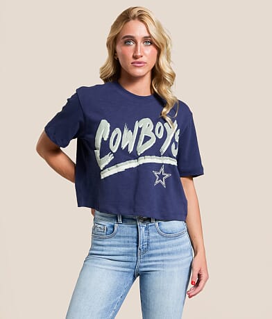 Junkfood Dallas Cowboys Cropped T-Shirt front view