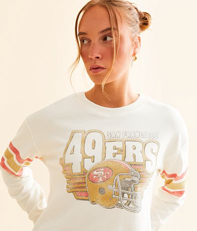 Junkfood San Francisco 49ers Kickoff Cropped Pullover front view