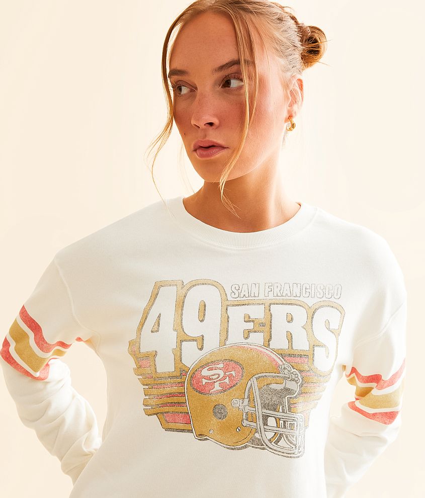 Junkfood San Francisco 49ers Kickoff Cropped Pullover