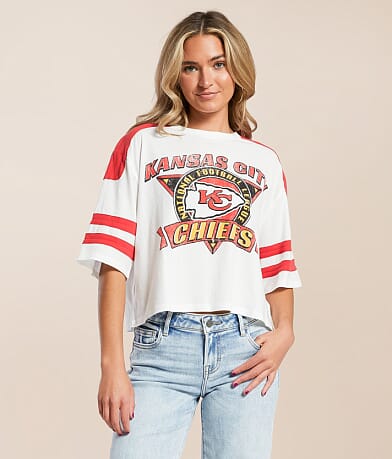 Junkfood Kansas City Chiefs Cropped T-Shirt front view