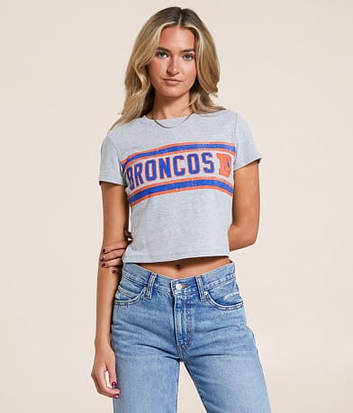 Junkfood Denver Broncos Sideline Baby Cropped T-Shirt front view
