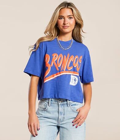 Junkfood Denver Broncos Thrill Cropped T-Shirt front view