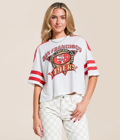 Junkfood San Francisco 49ers Cropped T-Shirt front view