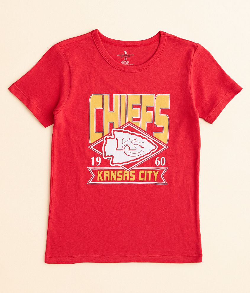 Boys - Junkfood Kansas City Chiefs Overtime T-Shirt front view