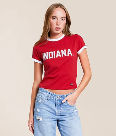 HYPE AND VICE Indiana® Hoosiers® Baby T-Shirt front view