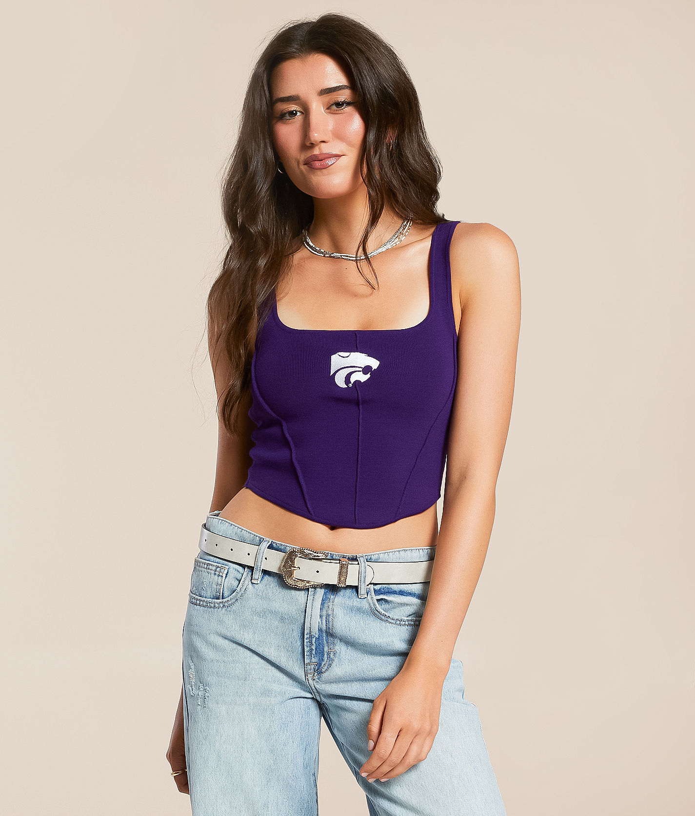 HYPE AND VICE K-State® Wildcats® Cropped Tank Top - Women's