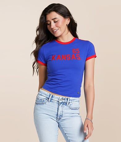 HYPE AND VICE Kansas® Jayhawks® Baby T-Shirt front view