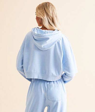 Hypercolor&#174; Cropped Zip Up Hoodie BACK
