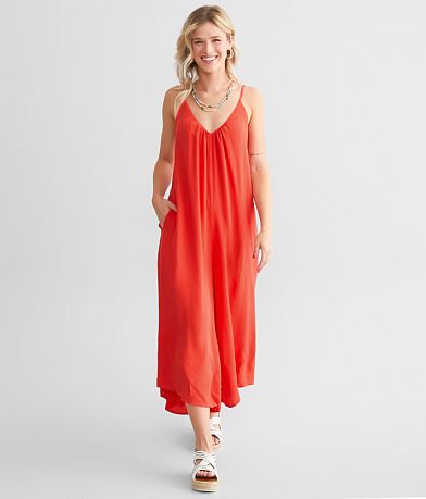 Willow & Root Flowy Wide Leg Cropped Jumpsuit front view