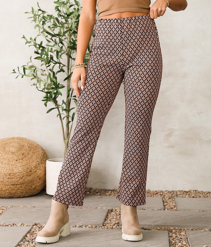 Willow &#38; Root Medallion Cropped Flare Pant front view