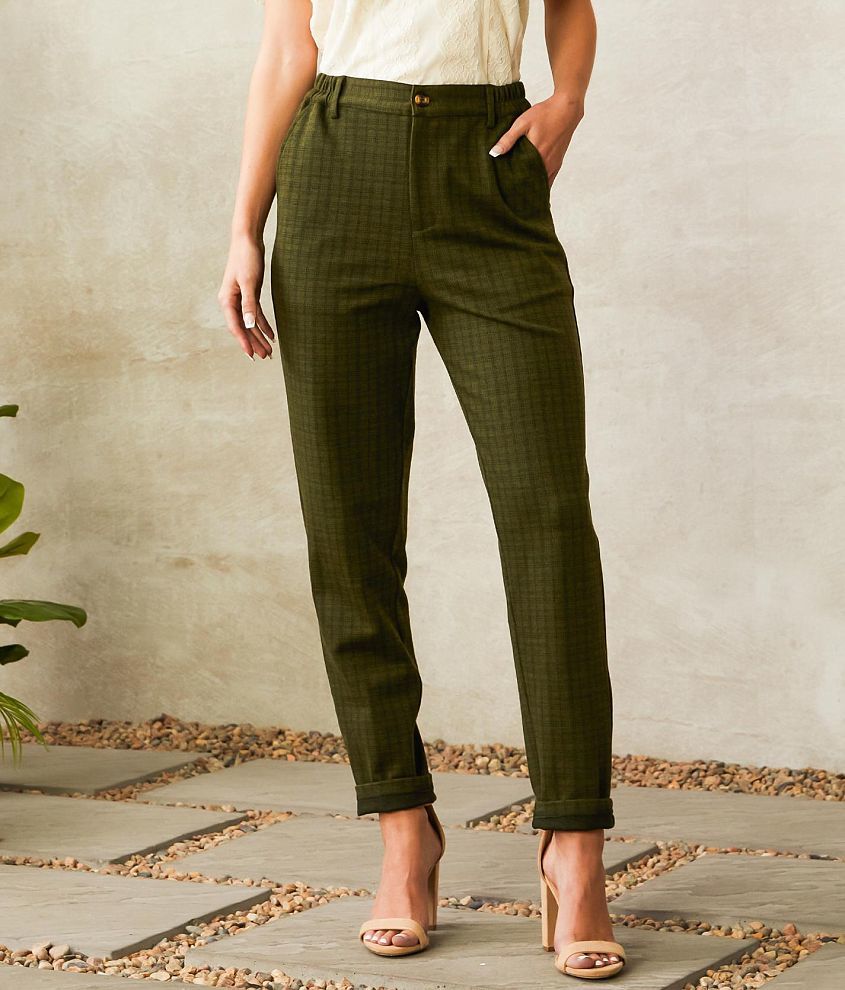 Willow &#38; Root Plaid Trouser Pant front view
