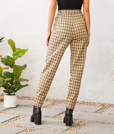 Willow &amp; Root Plaid Trouser Pant BACK