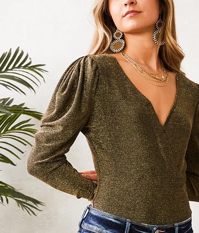 Willow &amp; Root Sparkle Mesh Surplice Bodysuit MISC_DETAIL_1