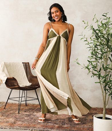 Willow &amp; Root Color Block Maxi Dress FULL_RIGHT_SIDE