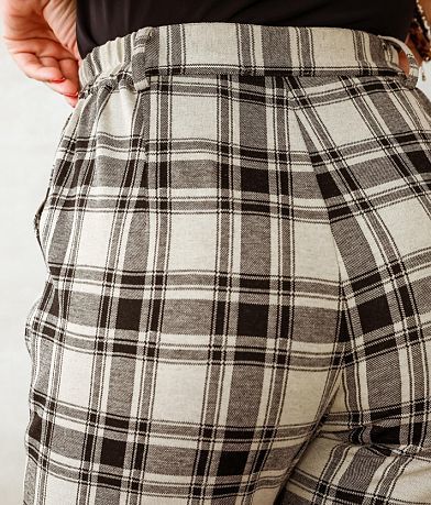 Willow &amp; Root Plaid Trouser Pant BACK_POCKET
