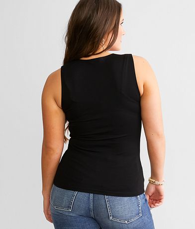 red by BKE Cut-Out Tank Top BACK