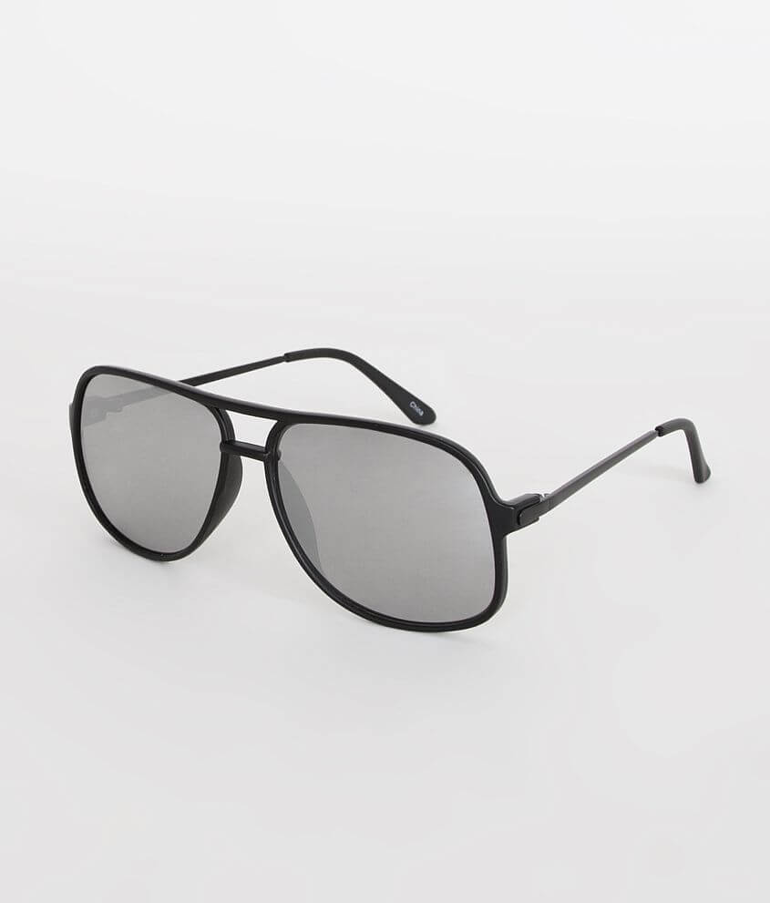 BKE Black Pilot Sunglasses front view