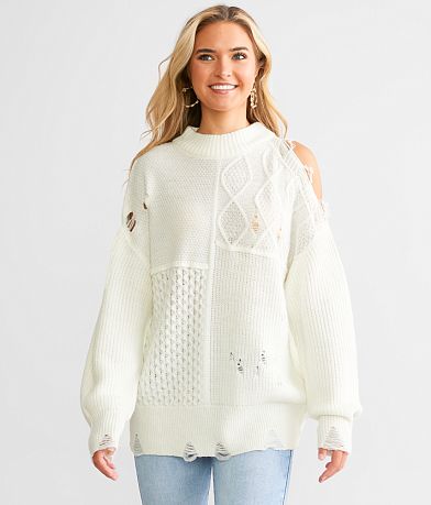 Daytrip Cold Shoulder Sweater FULL_RIGHT_SIDE