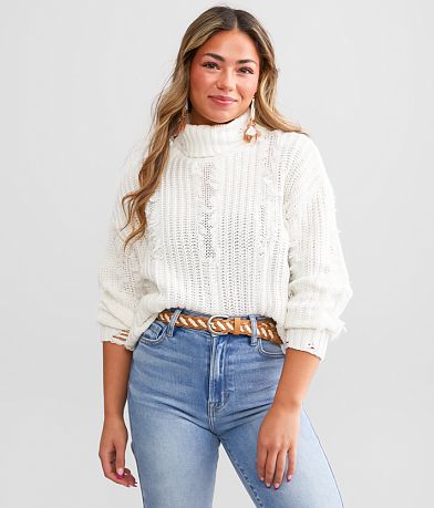 Daytrip Destructed Turtleneck Sweater FULL_RIGHT_SIDE