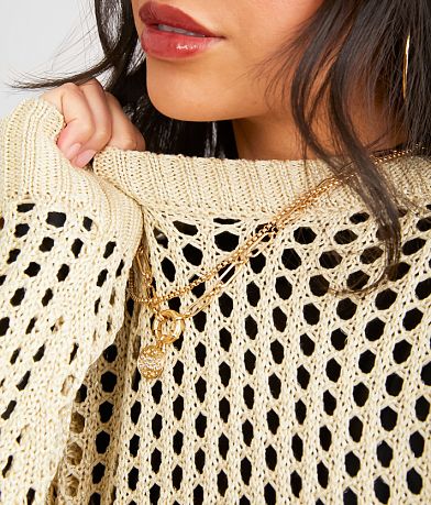 Daytrip Open Stitch Metallic Sweater MISC_DETAIL_1