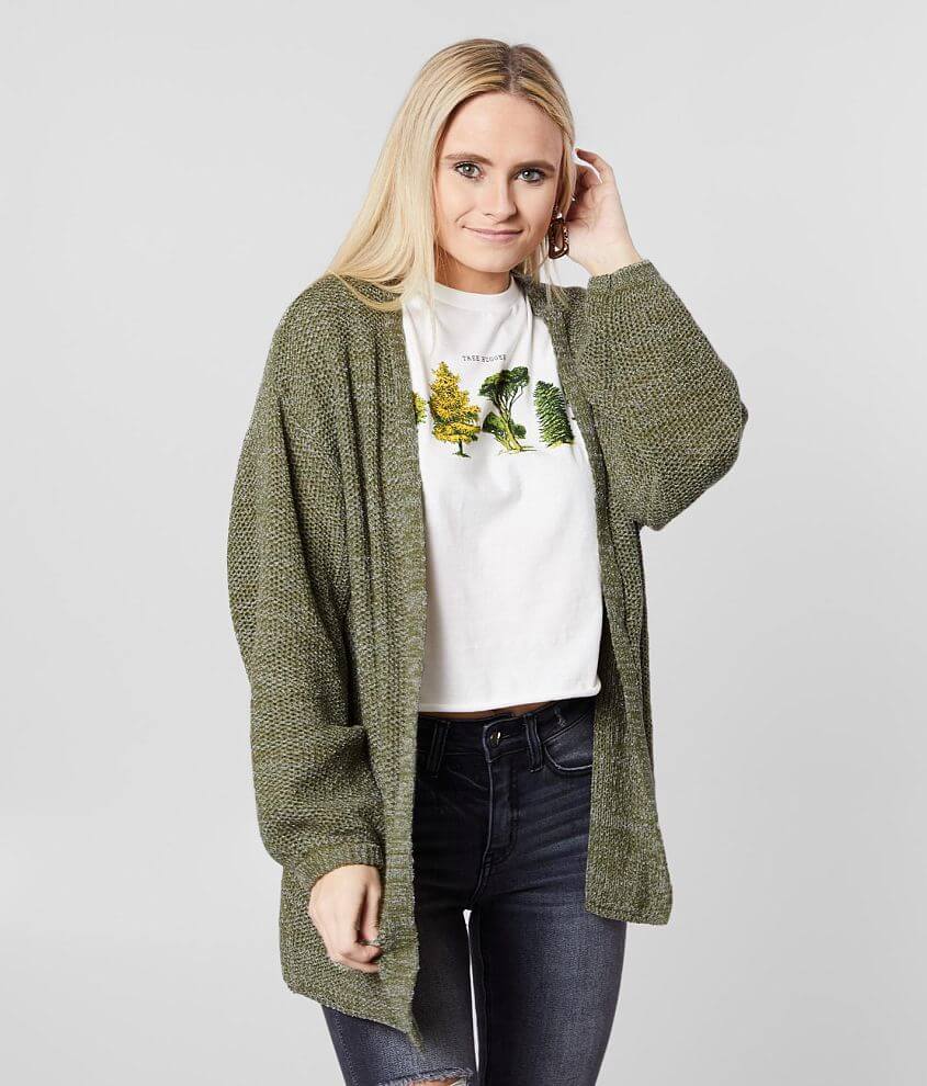 Daytrip Open Stitch Cardigan Sweater front view