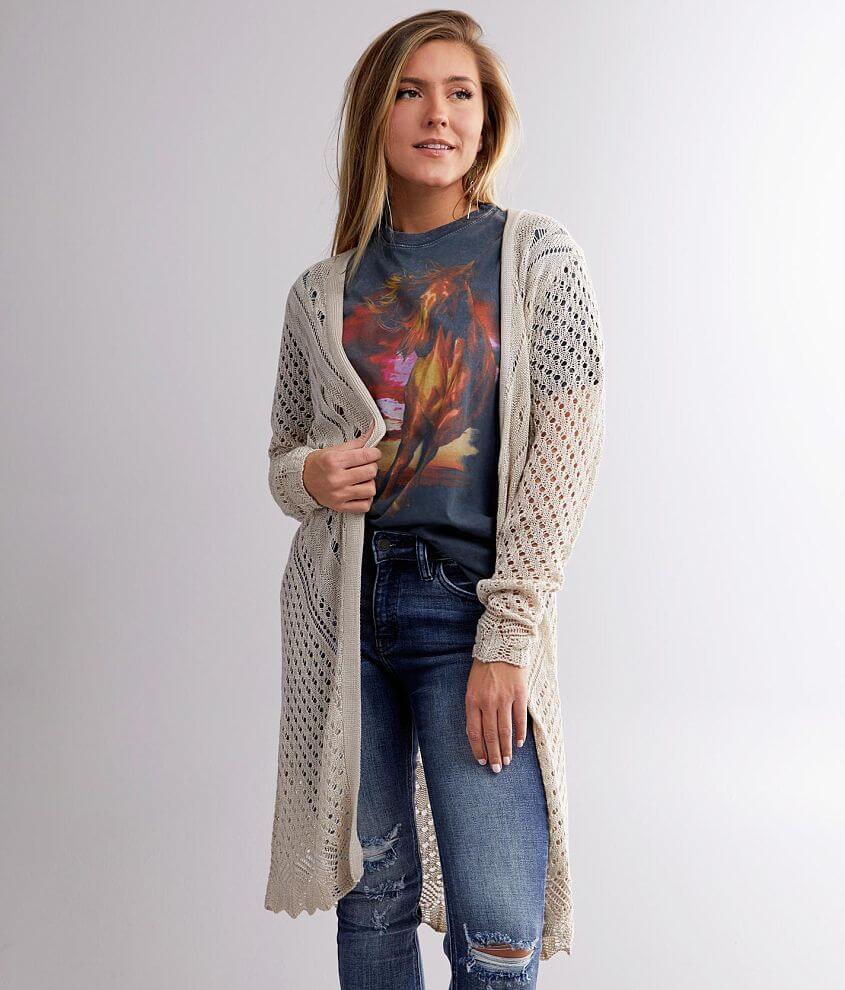 Daytrip Pointelle Cardigan Sweater