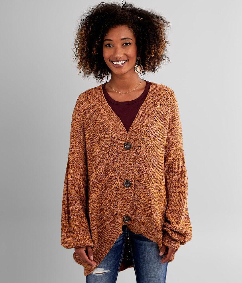 Daytrip Marled Cardigan Sweater front view