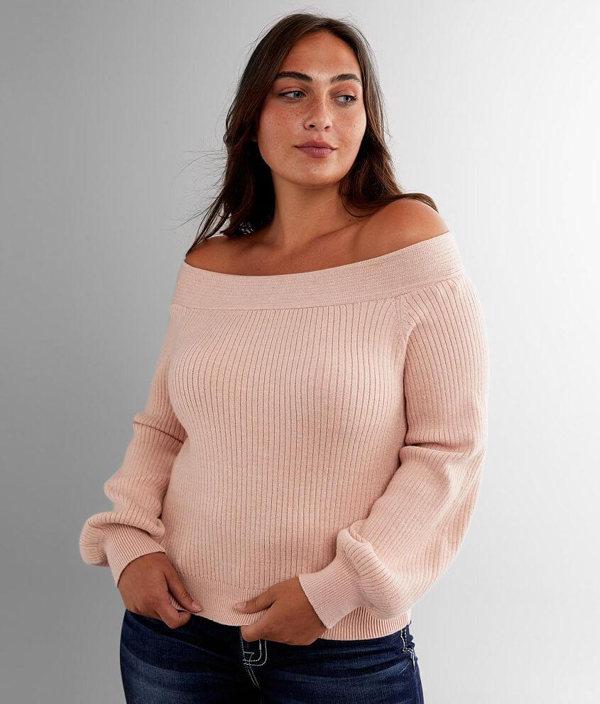 Blush off hotsell the shoulder sweater