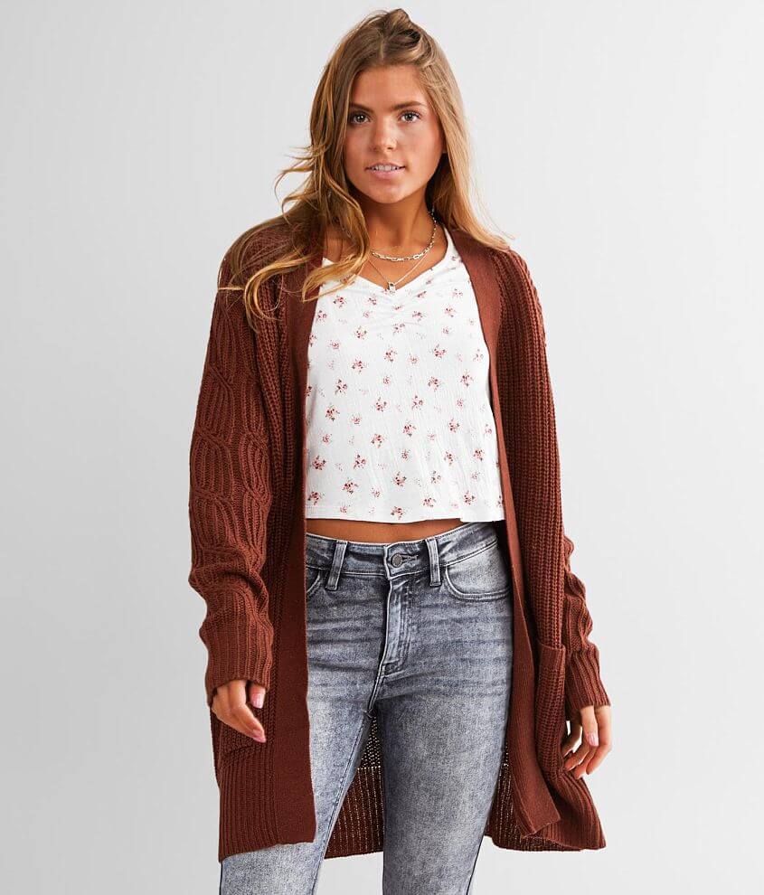 Daytrip Cable Knit Cardigan Sweater