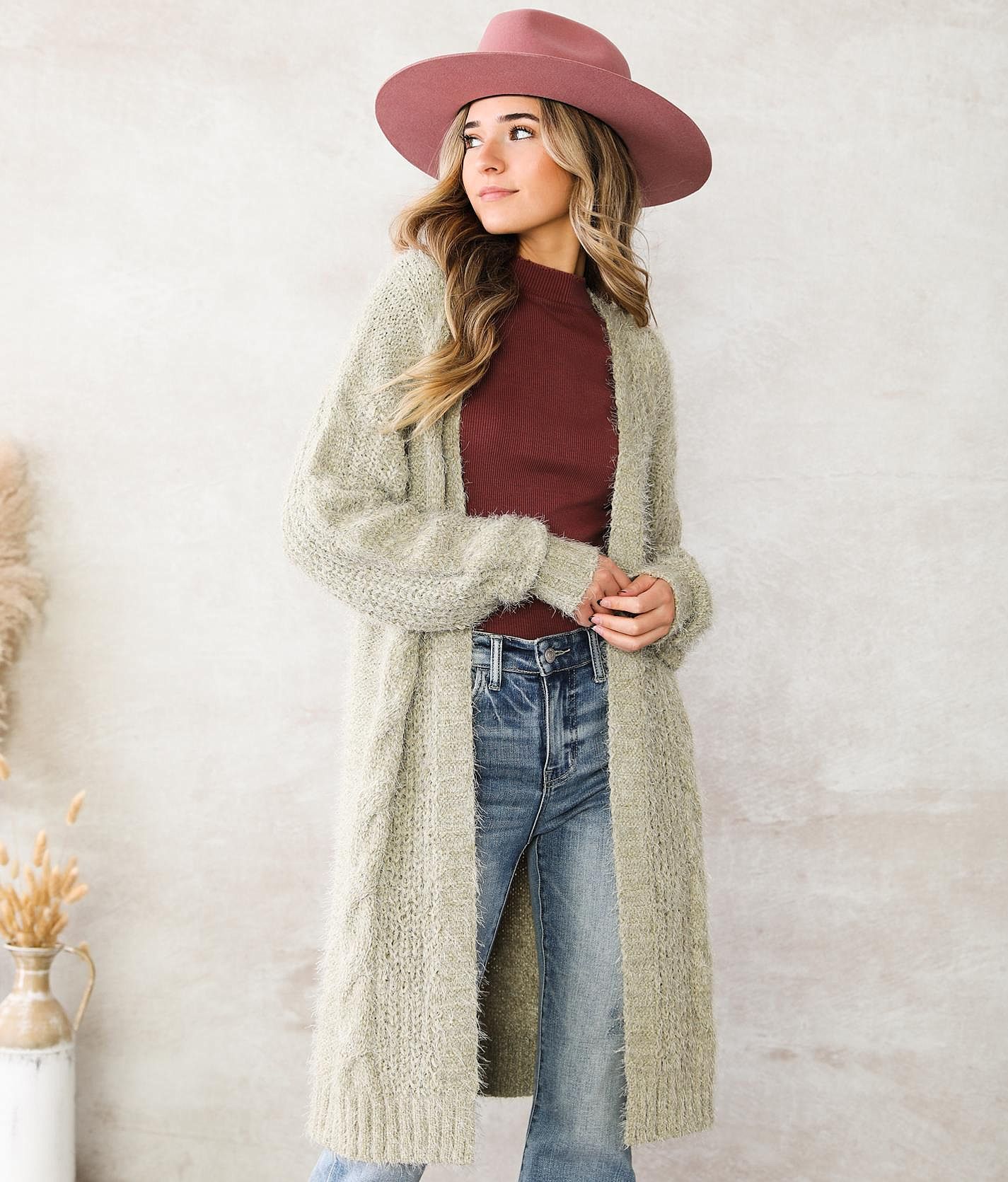 Willow & Root Eyelash Duster Cardigan Sweater - Women's Sweaters