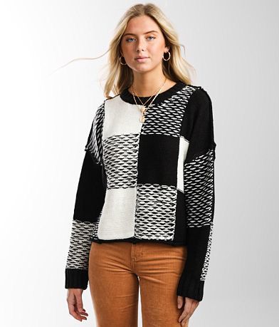 Gilded Intent Checkered Sweater FULL_RIGHT_SIDE