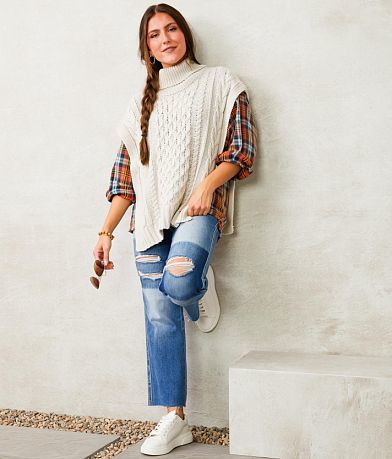 Willow &amp; Root Turtleneck Sweater Vest misc detail 3 view