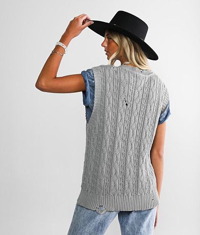 Daytrip Oversized Sweater Vest BACK