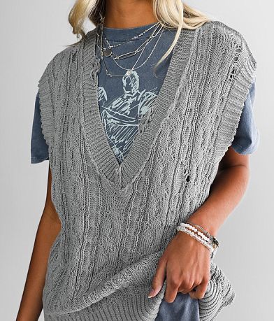 Daytrip Oversized Sweater Vest MISC_DETAIL_1