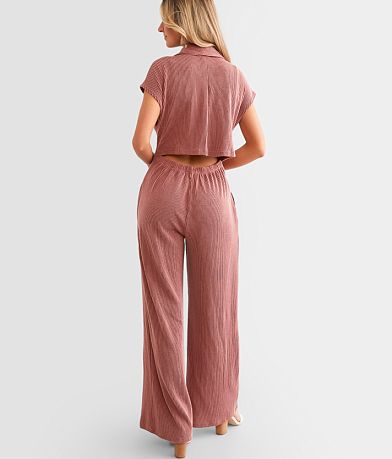 Illa Illa Ribbed Knit Jumpsuit back view