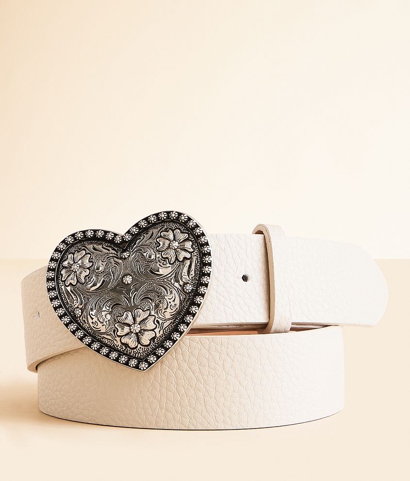 BKE Heart Buckle Belt front view