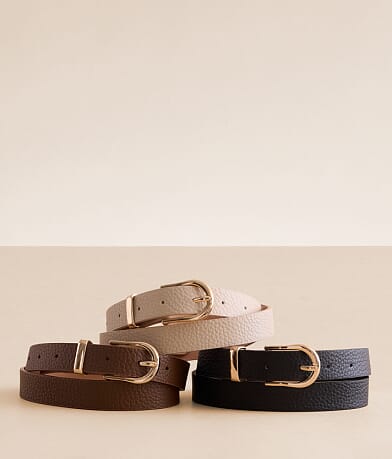 BKE 3 Pack Mixed Belt Set front view